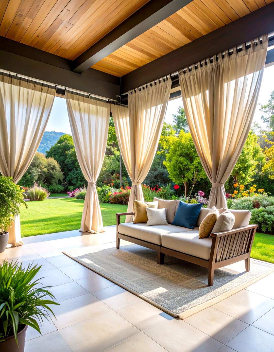 Outdoor Curtains for Adjustable Privacy Shade - 24 Shade Ideas