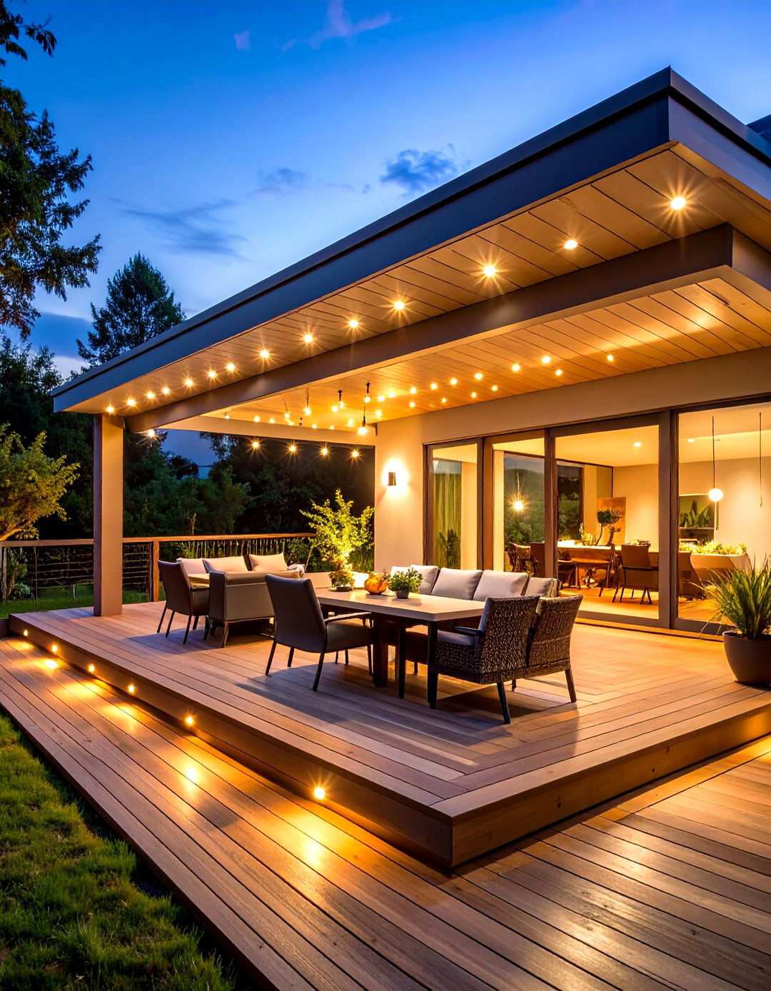Outdoor Deck Perimeter Soffit Lighting - 24 Soffit Lighting Ideas