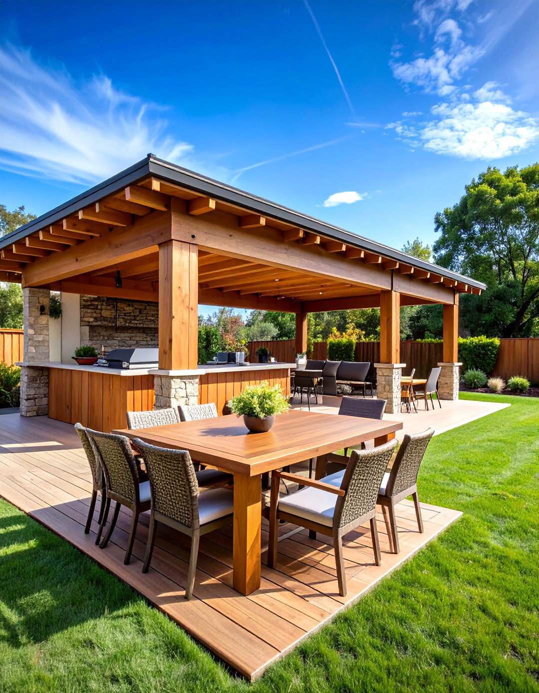 Outdoor Entertainment Pavilion - 24 Large Backyard Ideas