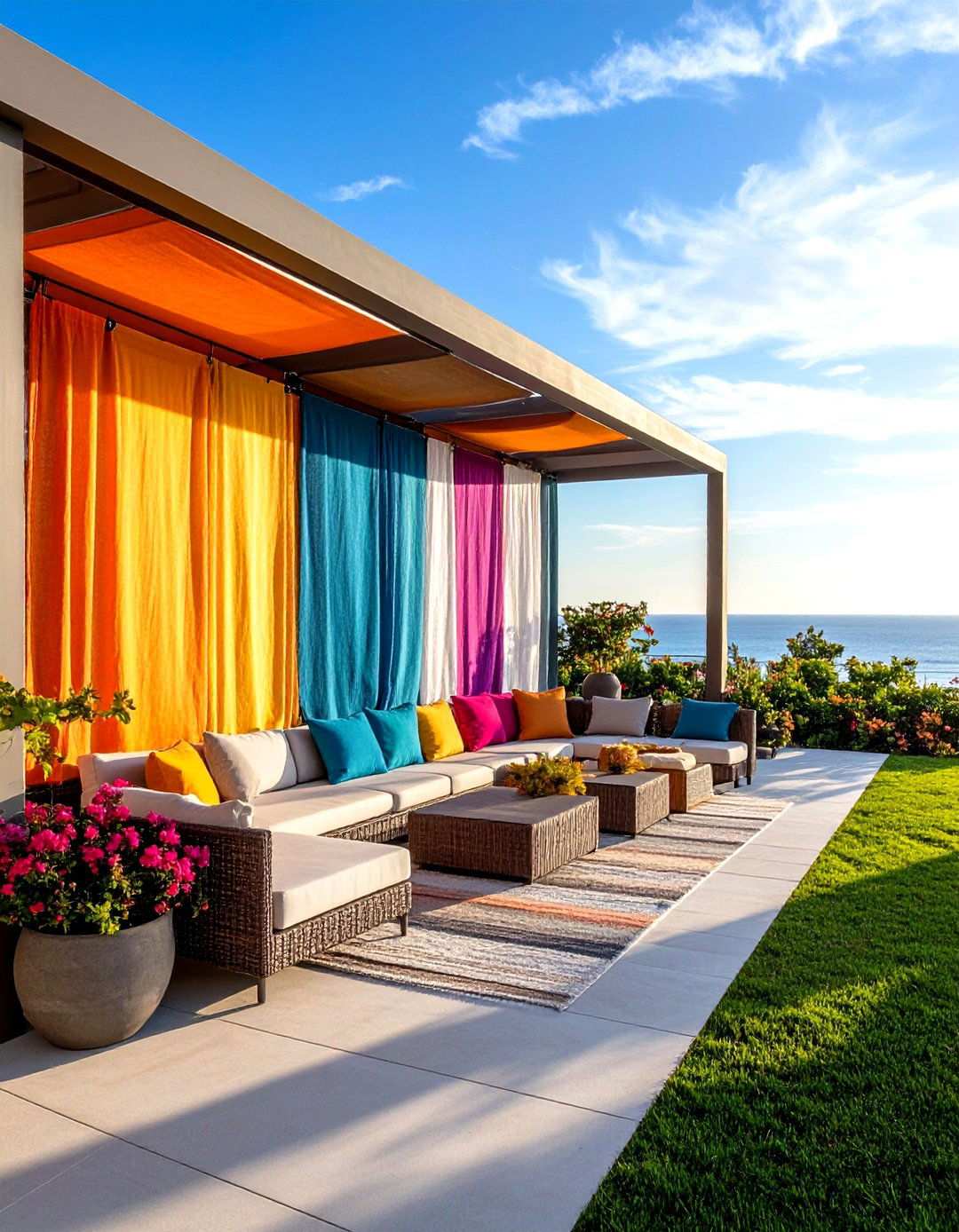 Outdoor Fabric Panel Systems - 24 Patio Wall Ideas