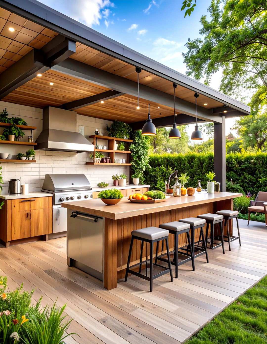 Outdoor Kitchen Culinary Workspace - 24 Outdoor Decor Ideas