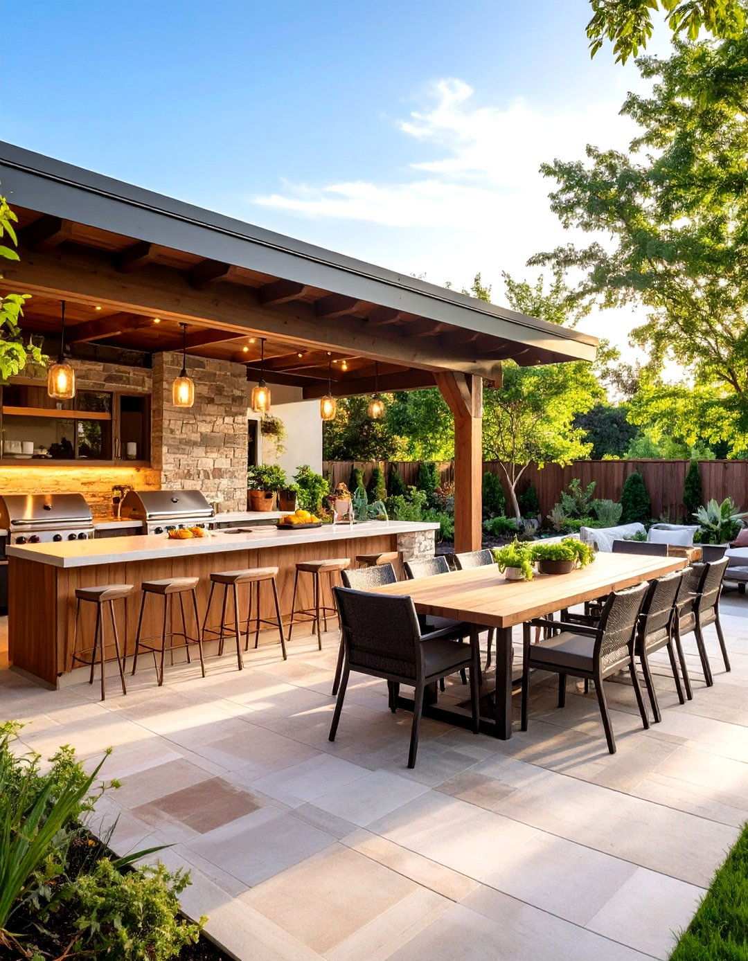 Outdoor Kitchen Luxury Entertainment Design - 24 Luxury Interior Design Ideas