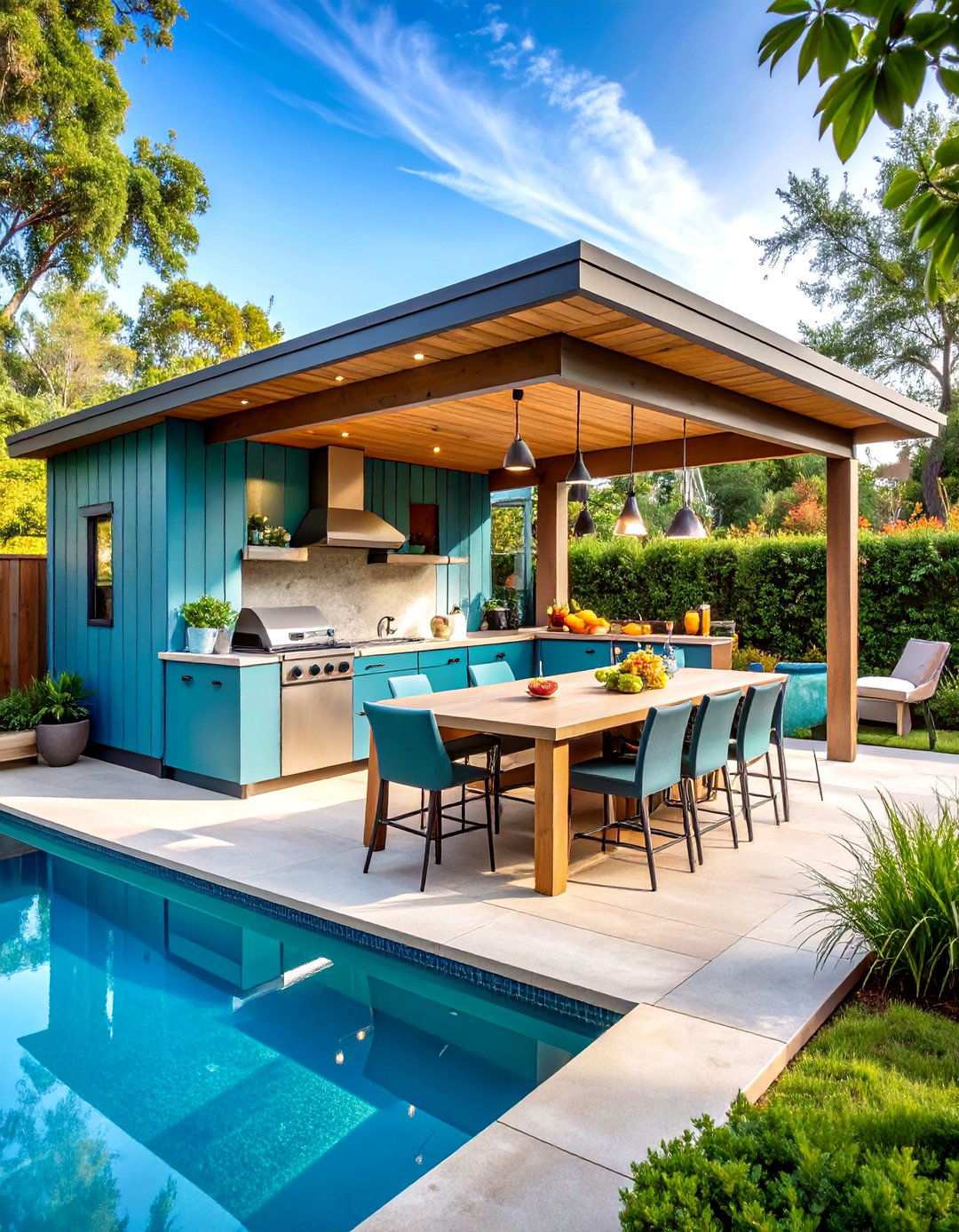 Outdoor Kitchen Pool Shed - 24 Pool Shed Ideas