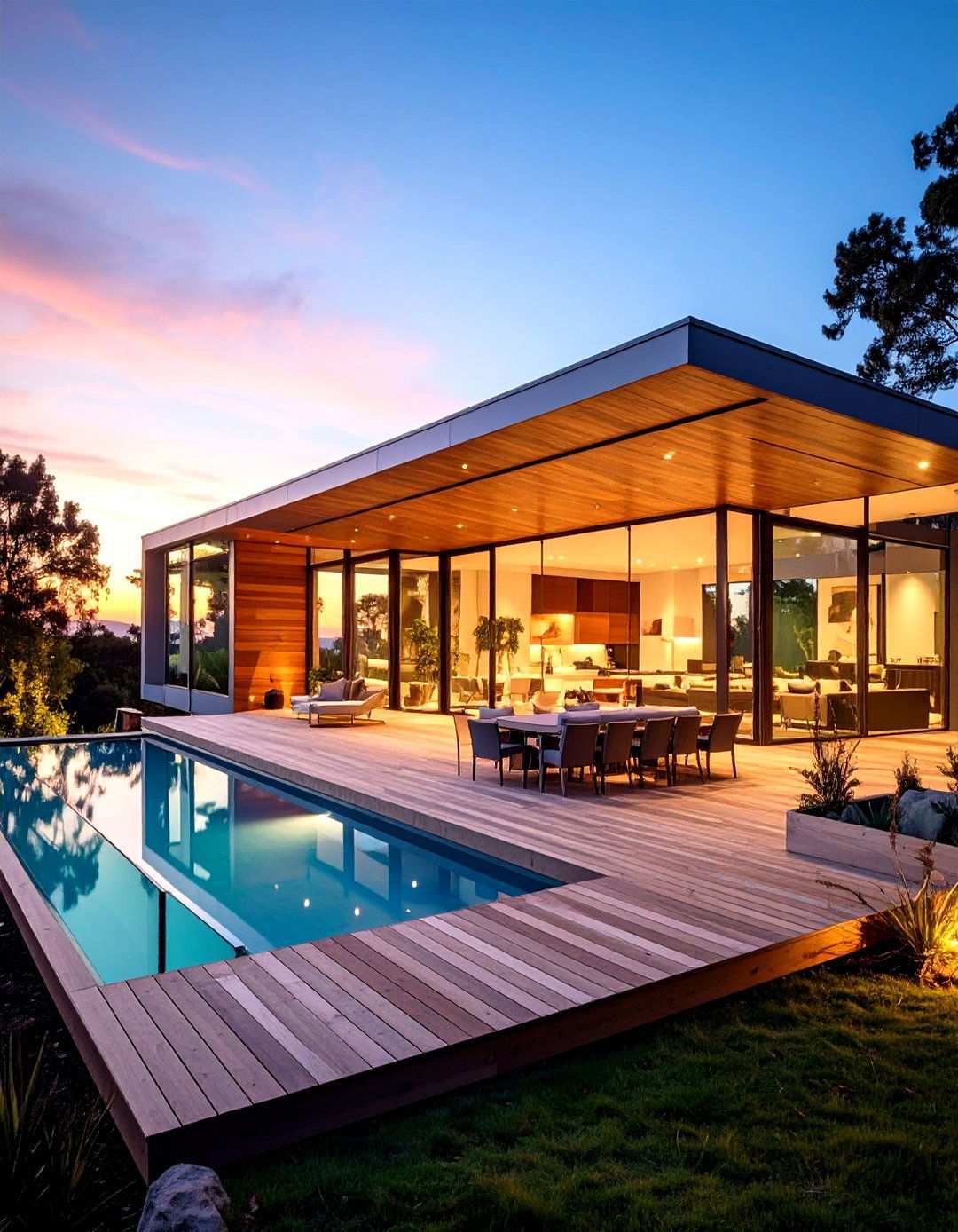 Outdoor Living Platform Extensions - 24 Minimalist House Exterior Ideas