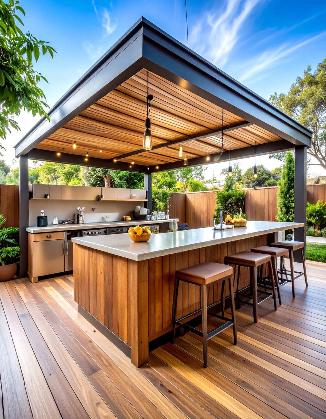 Outdoor Patio Bar Station - 24 Mini Bar Ideas
