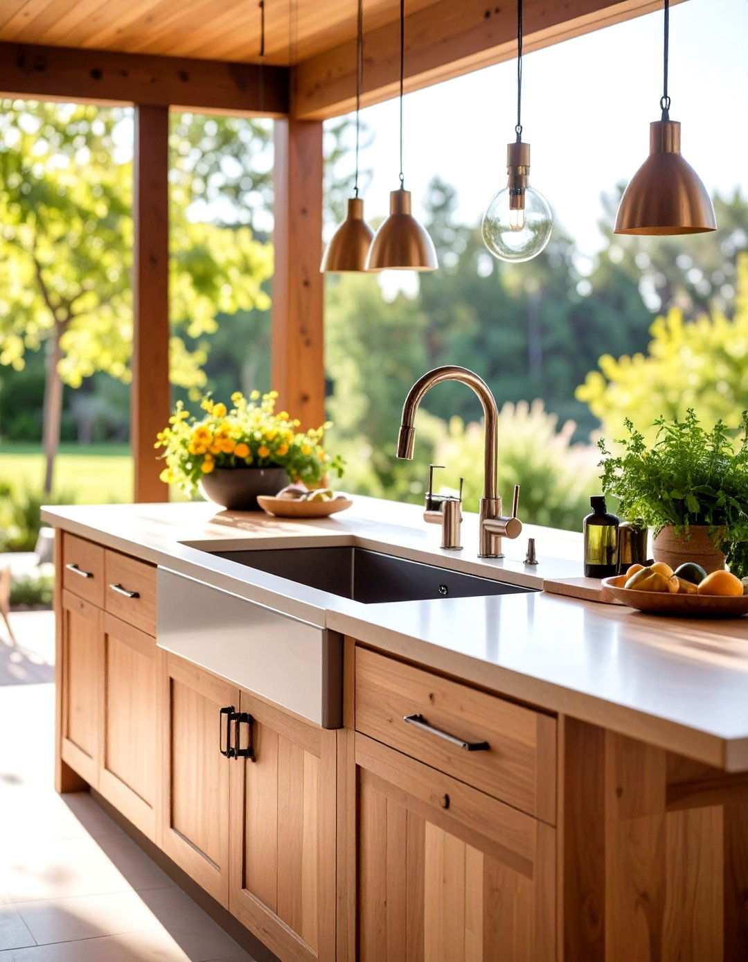 Outdoor Sink Station Island - 24 Outdoor Kitchen Island Ideas