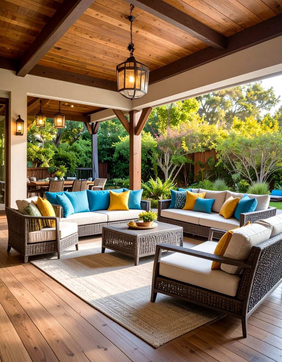 Outdoor Weather Resistant Seating for Covered Patios - 24 Man Cave Seating Ideas
