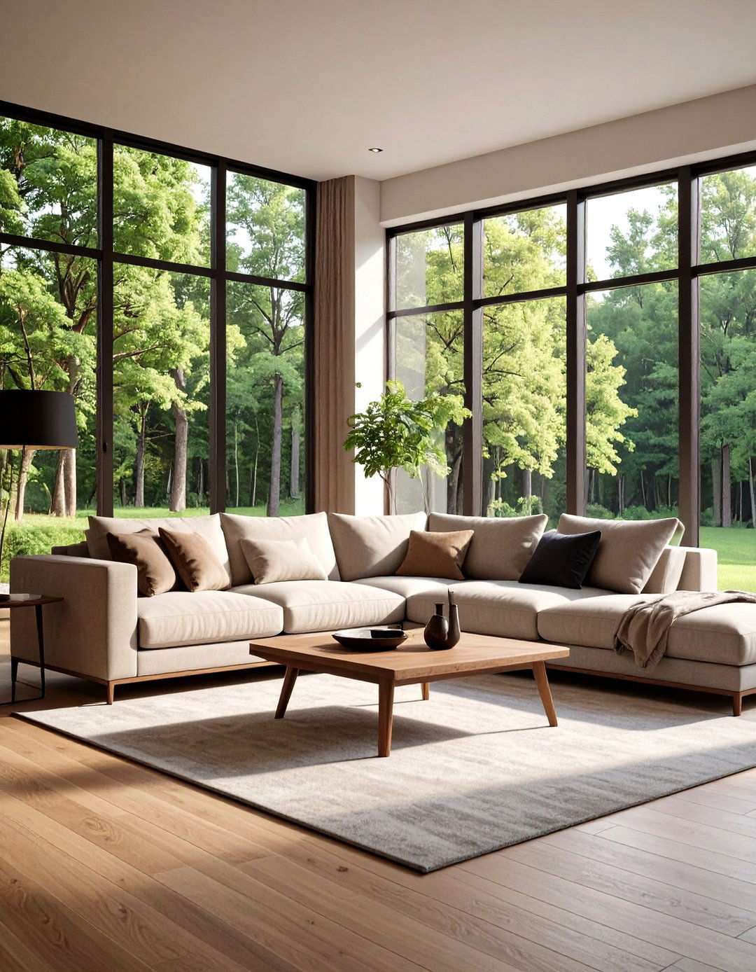 Oversized Sectional Central Command - 24 Living Room Layout Ideas