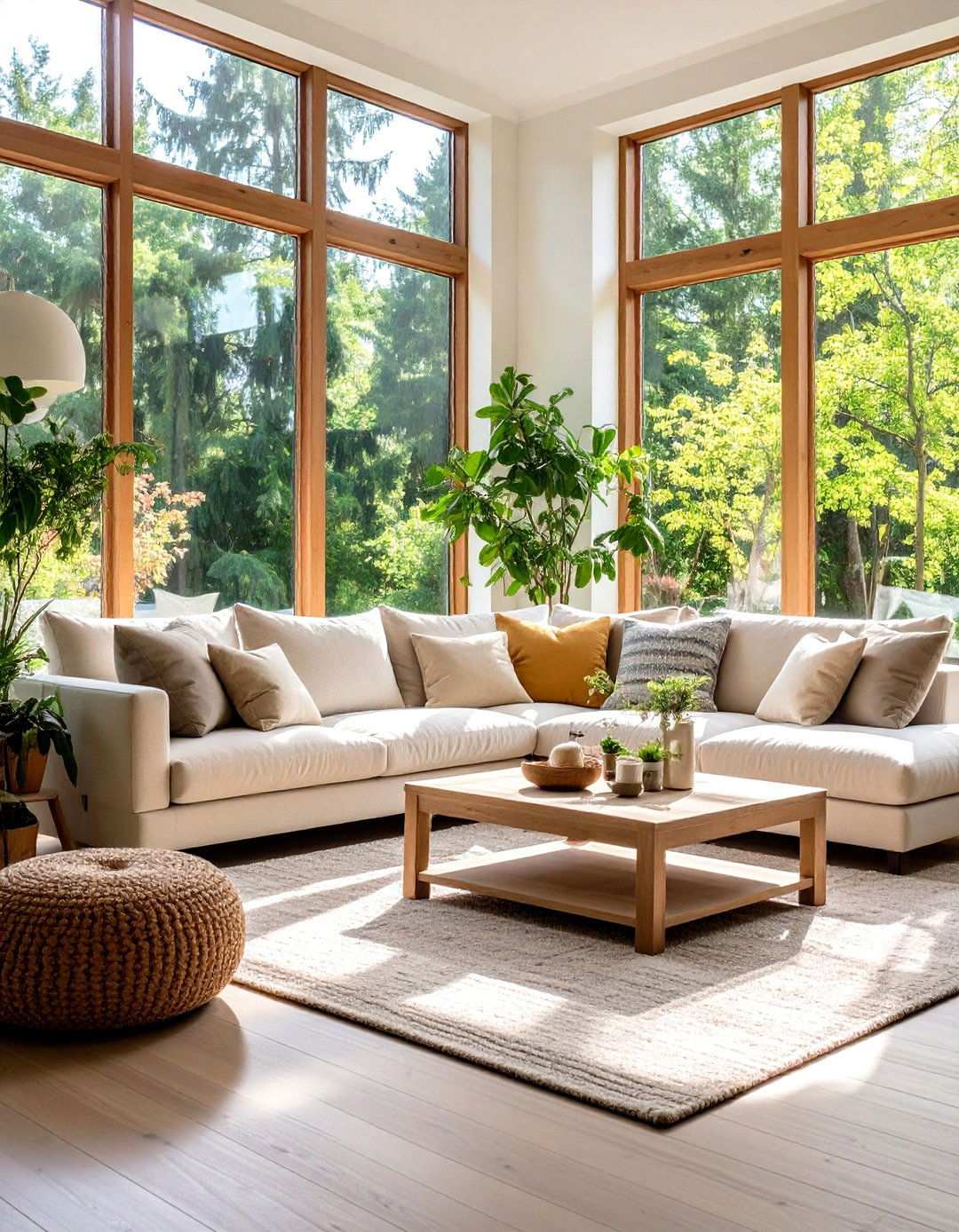 Oversized Sectional Sofa Arrangement - 24 Hamptons Living Room Ideas