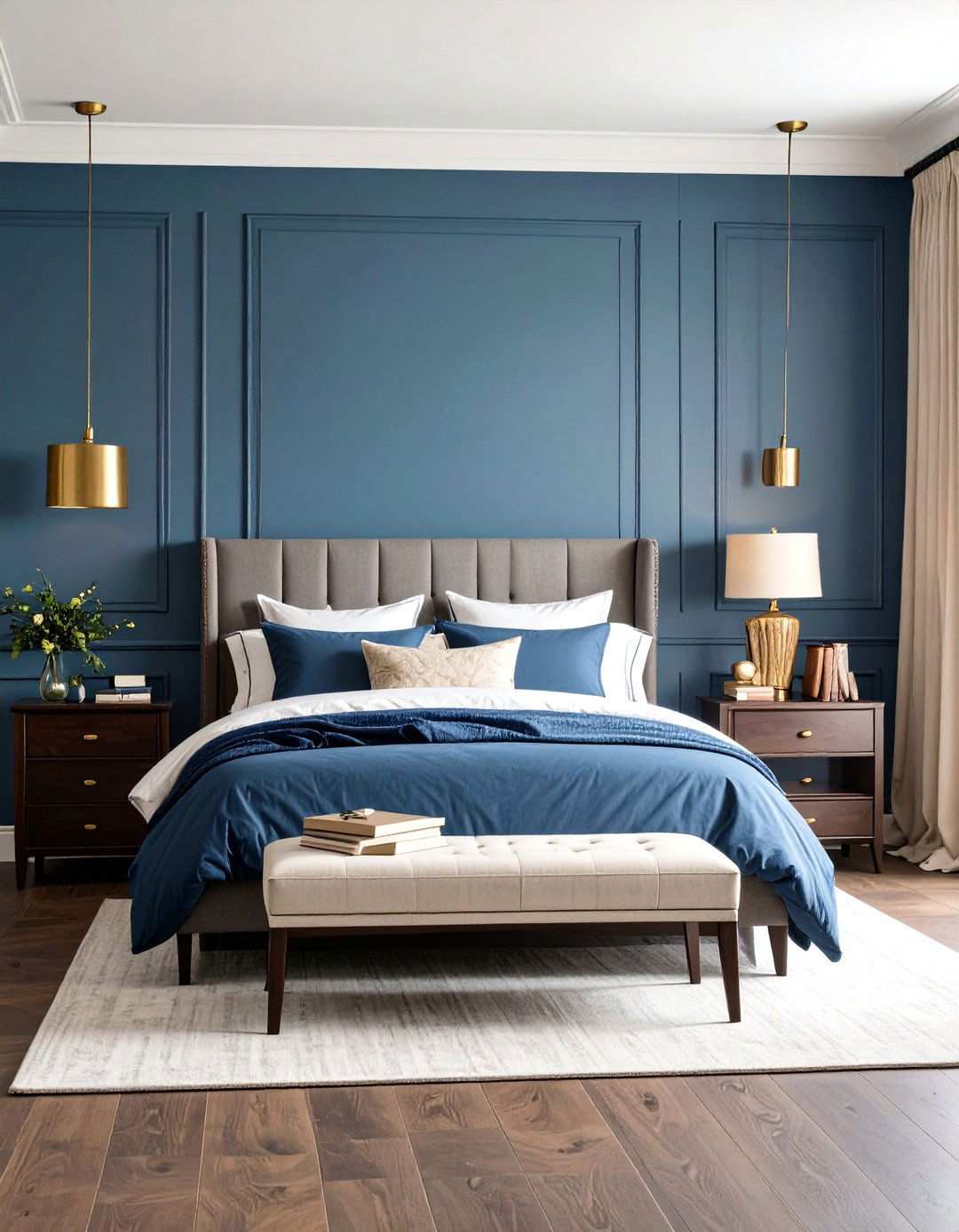 Oxford Blue Academic Inspiration - 24 Moody Blue Bedroom Ideas