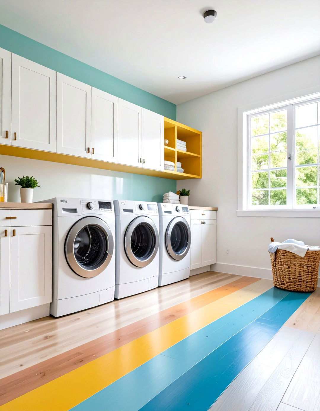 Painted Floor Innovation - 24 Laundry Room Paint Ideas
