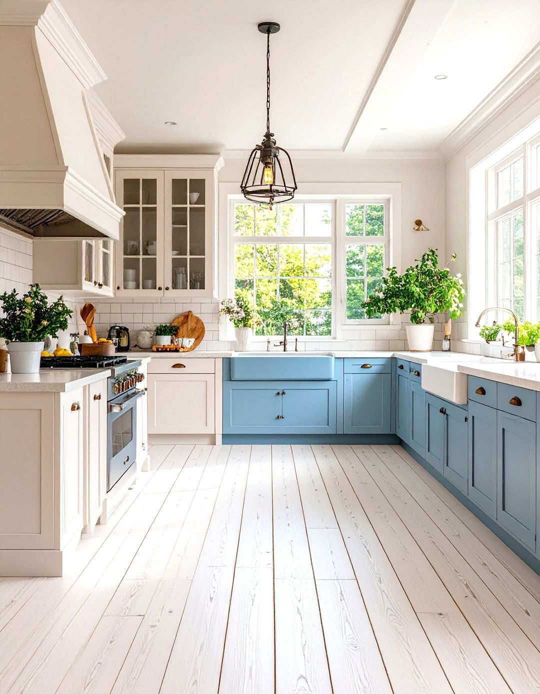 Painted White Hardwood Kitchen Floors - 24 White Kitchen Floor Ideas