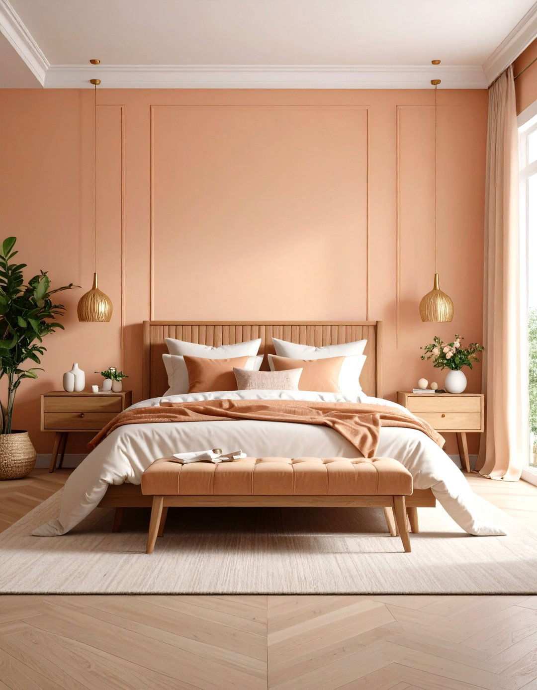Pale Peach Limewash Dreamy Bedroom - 24 Limewash Bedroom Ideas