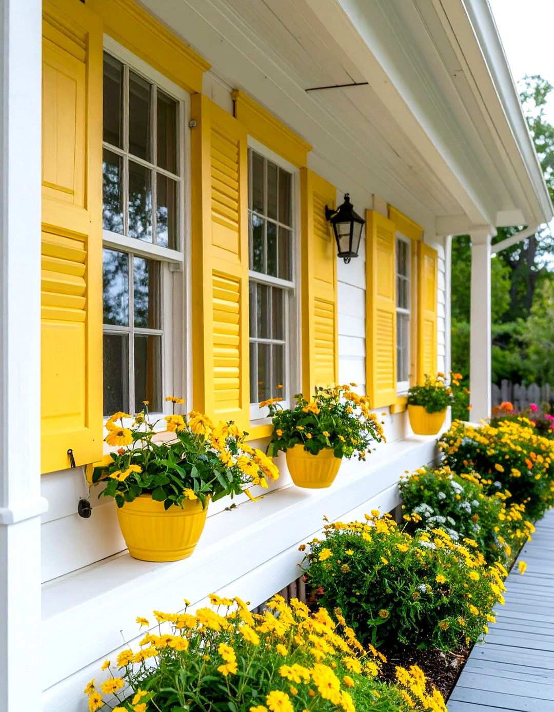 Pale Yellow Accents - 24 Porch Paint Colors