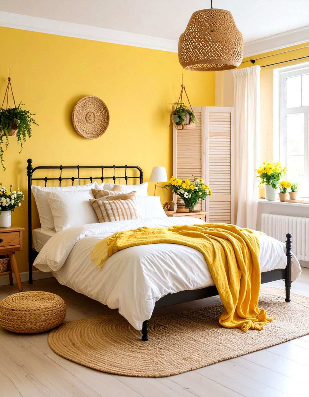 Pale Yellow Cottage Style Bedroom - 24 Yellow Bedroom Ideas