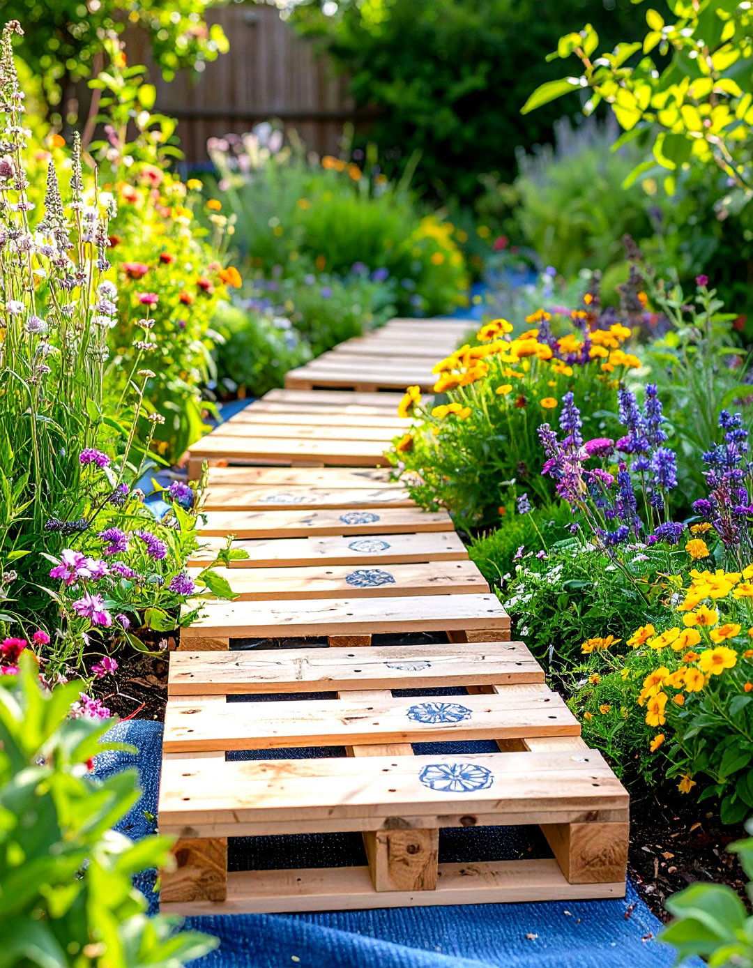 Pallet Garden Walkway - 24 Wooden Walkway Ideas