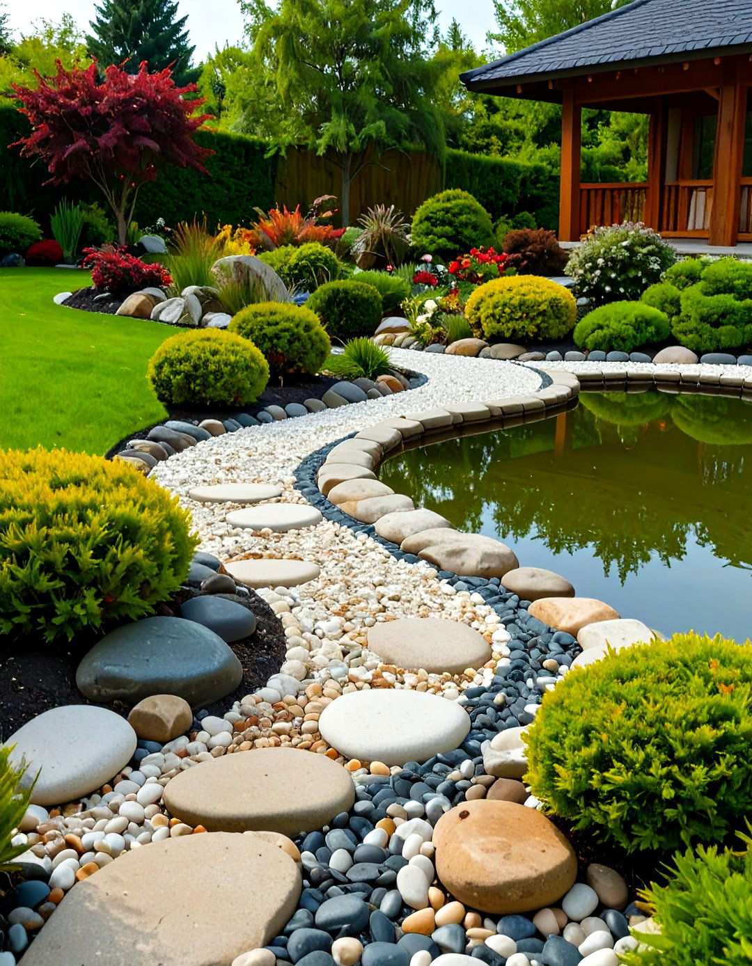 Pebble Beach Slope - 24 Pond Edging Ideas
