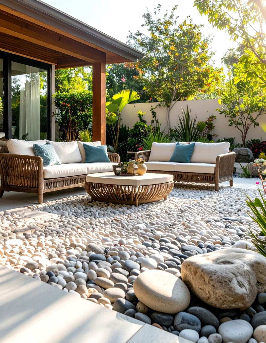 Pebble Mosaic Designs - 24 patio tile ideas