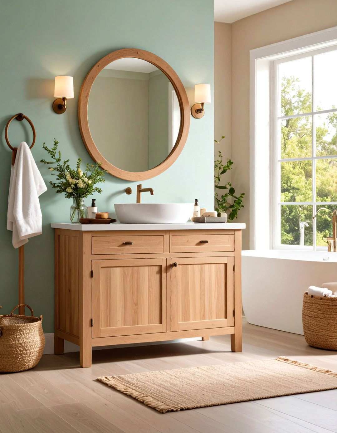 Pedestal Base Storage Wrap - 24 Pedestal Sink Storage Ideas