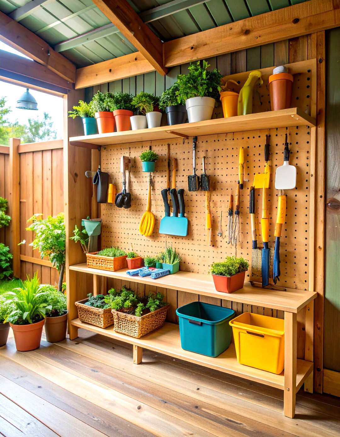 Pegboard Tool Organizers - 24 Outdoor Storage Ideas