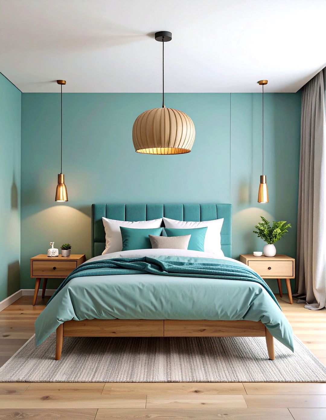 Pendant Lights as Bedside Lighting - 24 Small Bedroom Lighting Ideas
