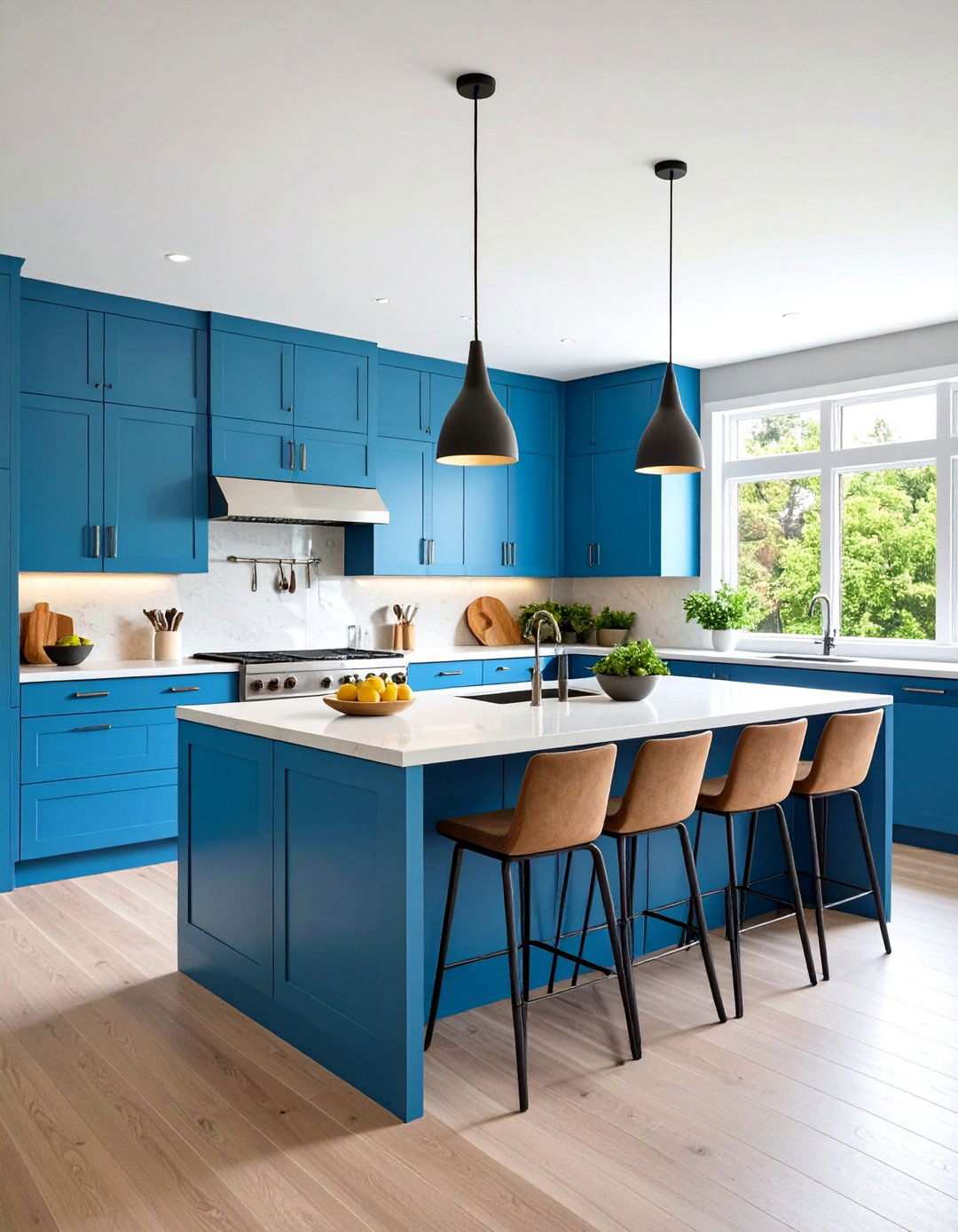 Peninsula Kitchen with Connected Island Alternative - 24 Modern Kitchen Ideas