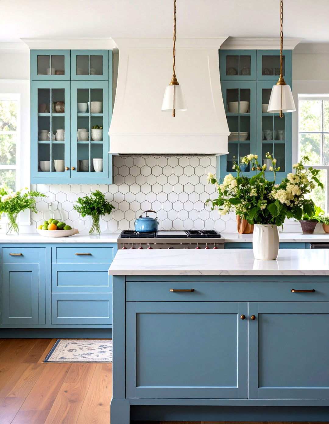 Penny Tile Backsplash with Vintage Character - 24 Kitchen Backsplash Ideas