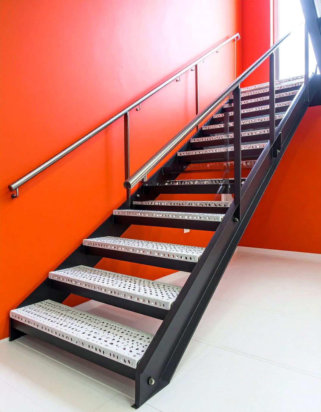 Perforated Metal with Artistic Patterns - 24 Open Staircase Ideas