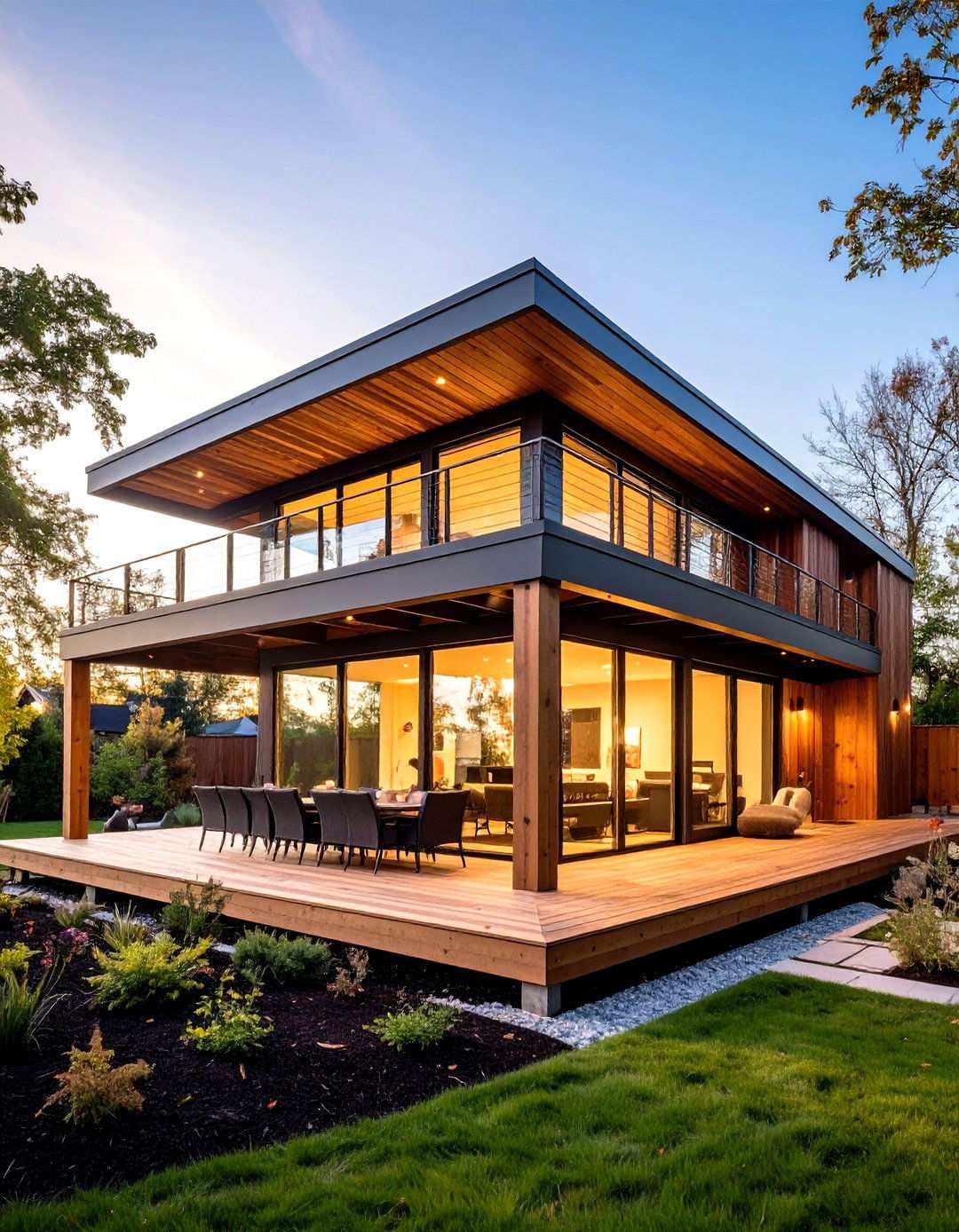 Pergola with Multi Level Roof Design - 24 Small Patio Pergola Ideas