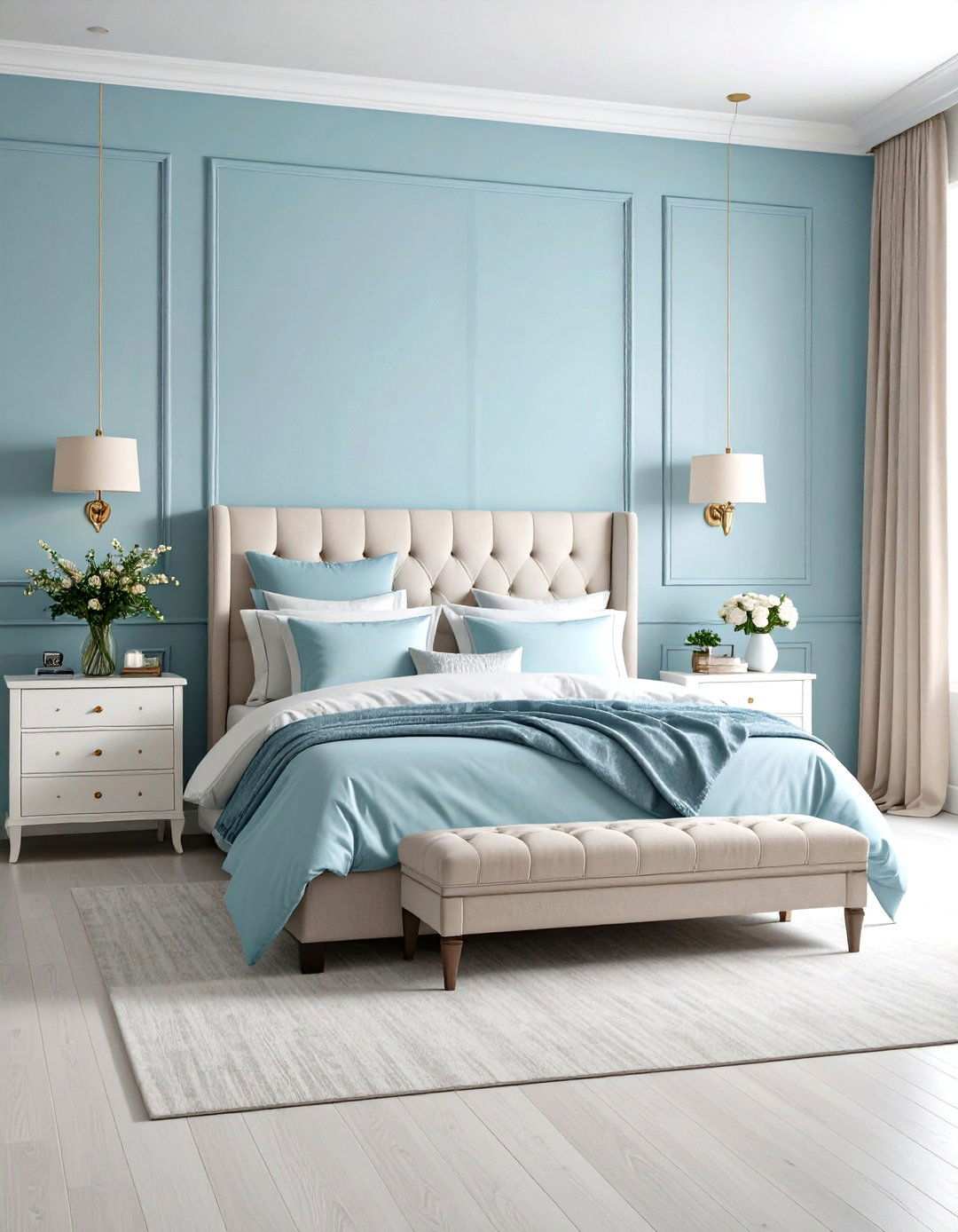 Periwinkle Blue Soft Sophistication - 24 Moody Blue Bedroom Ideas
