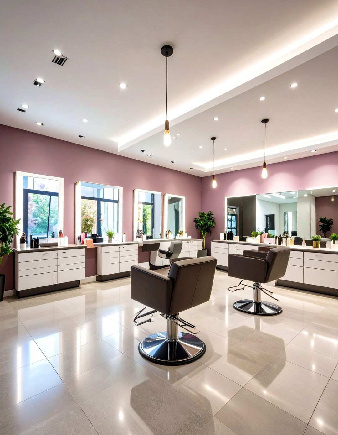 Personalized Client Zone Customization - 24 Salon Interior Design Ideas