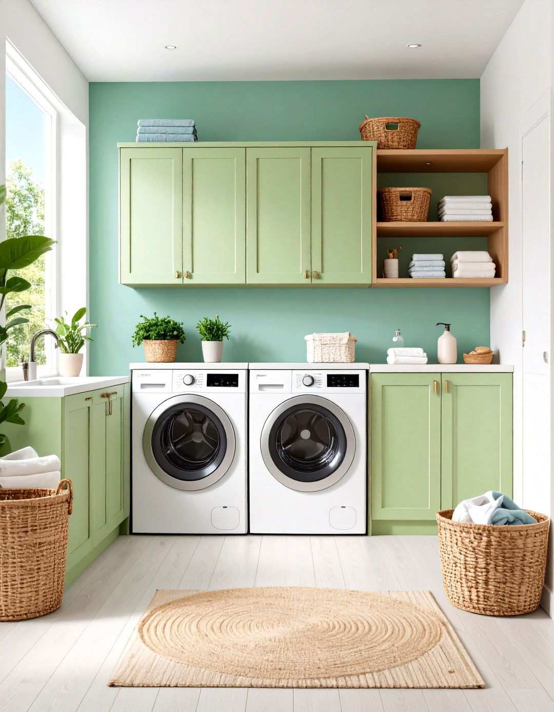 Pet Care Integration Cabinet Features - 24 Laundry Room Cabinet Ideas