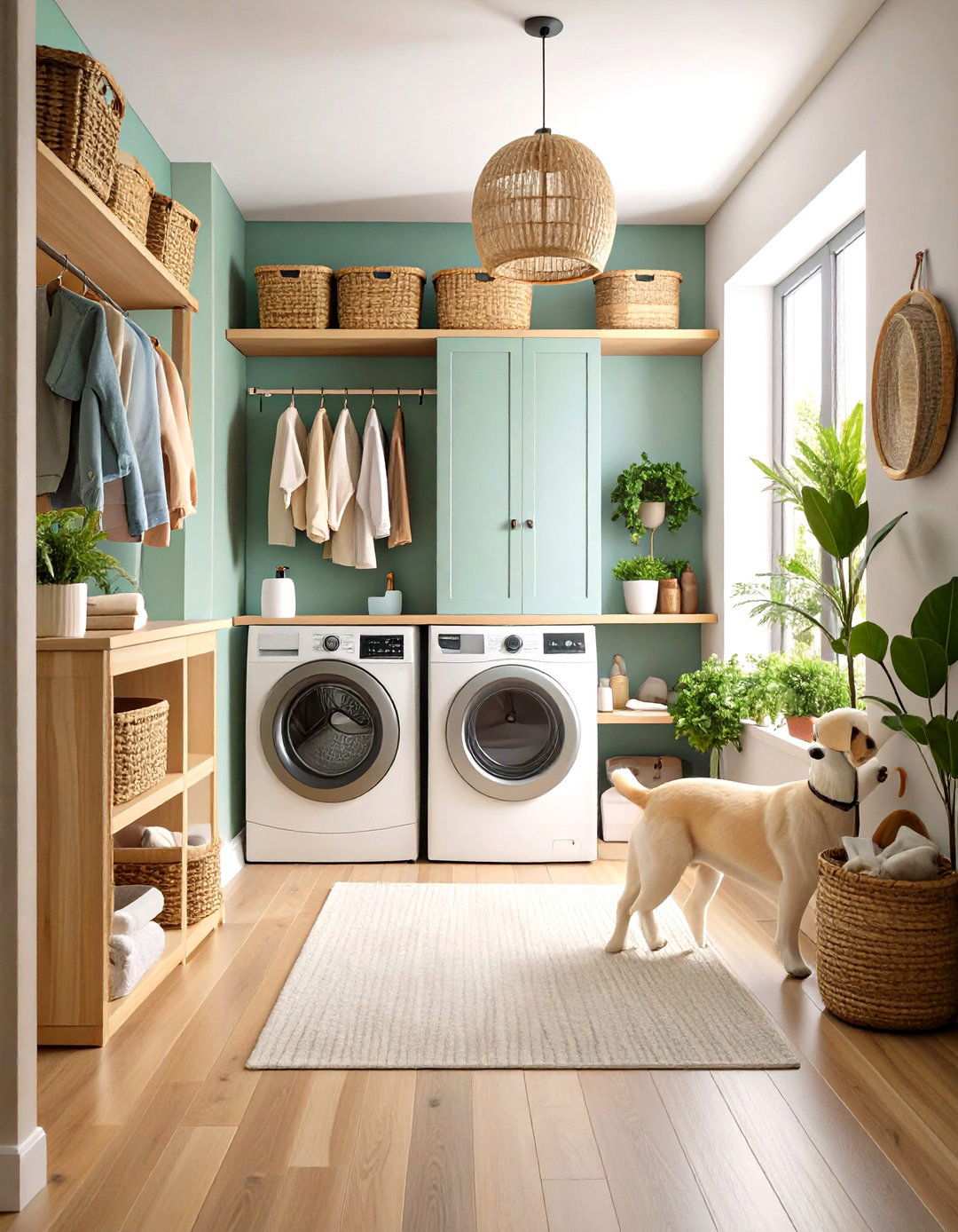 Pet Friendly Mudroom Laundry Design - 24 Mudroom Laundry Room Ideas