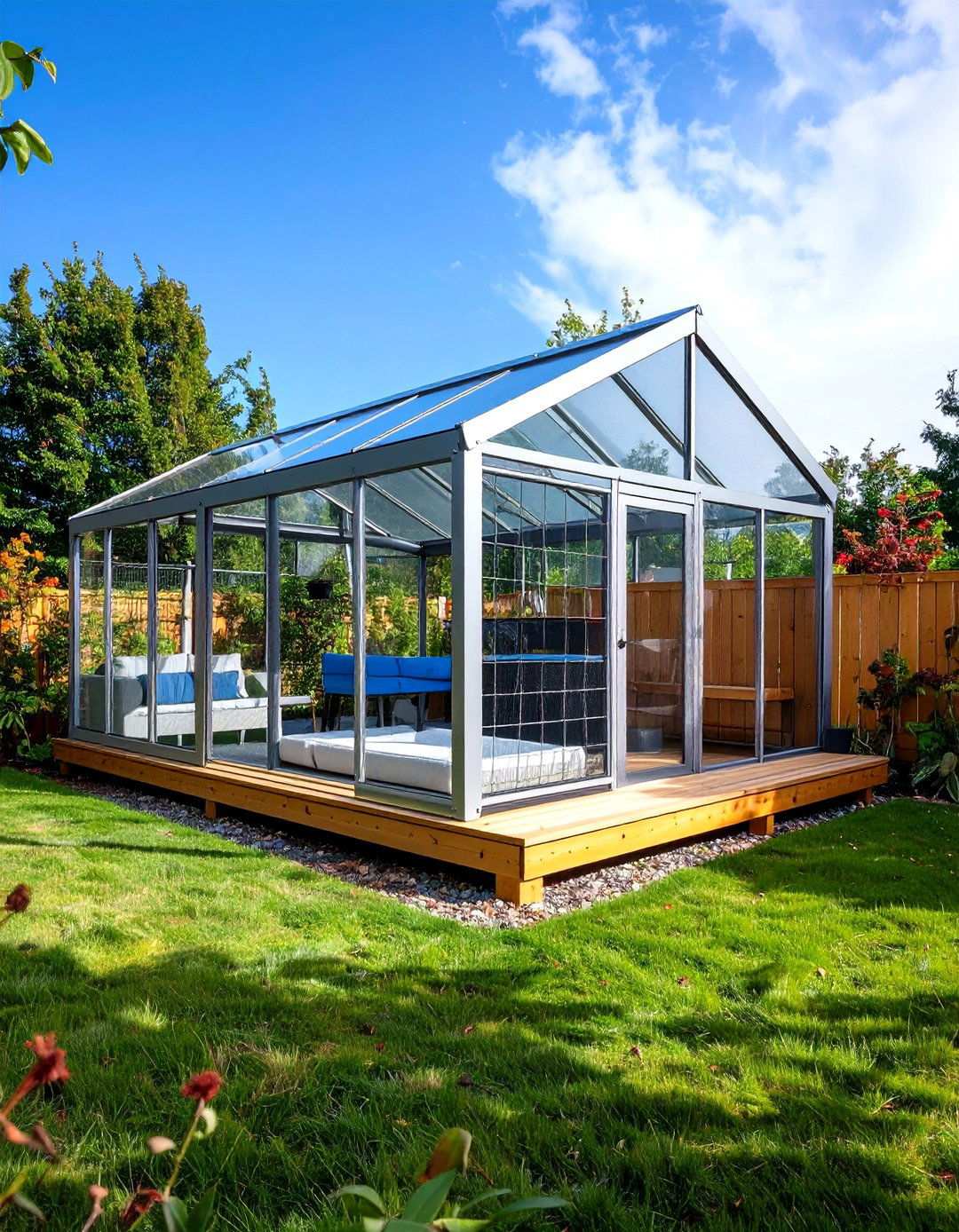 Pet Friendly Screened Dog Run - 24 Screened-in Deck Ideas
