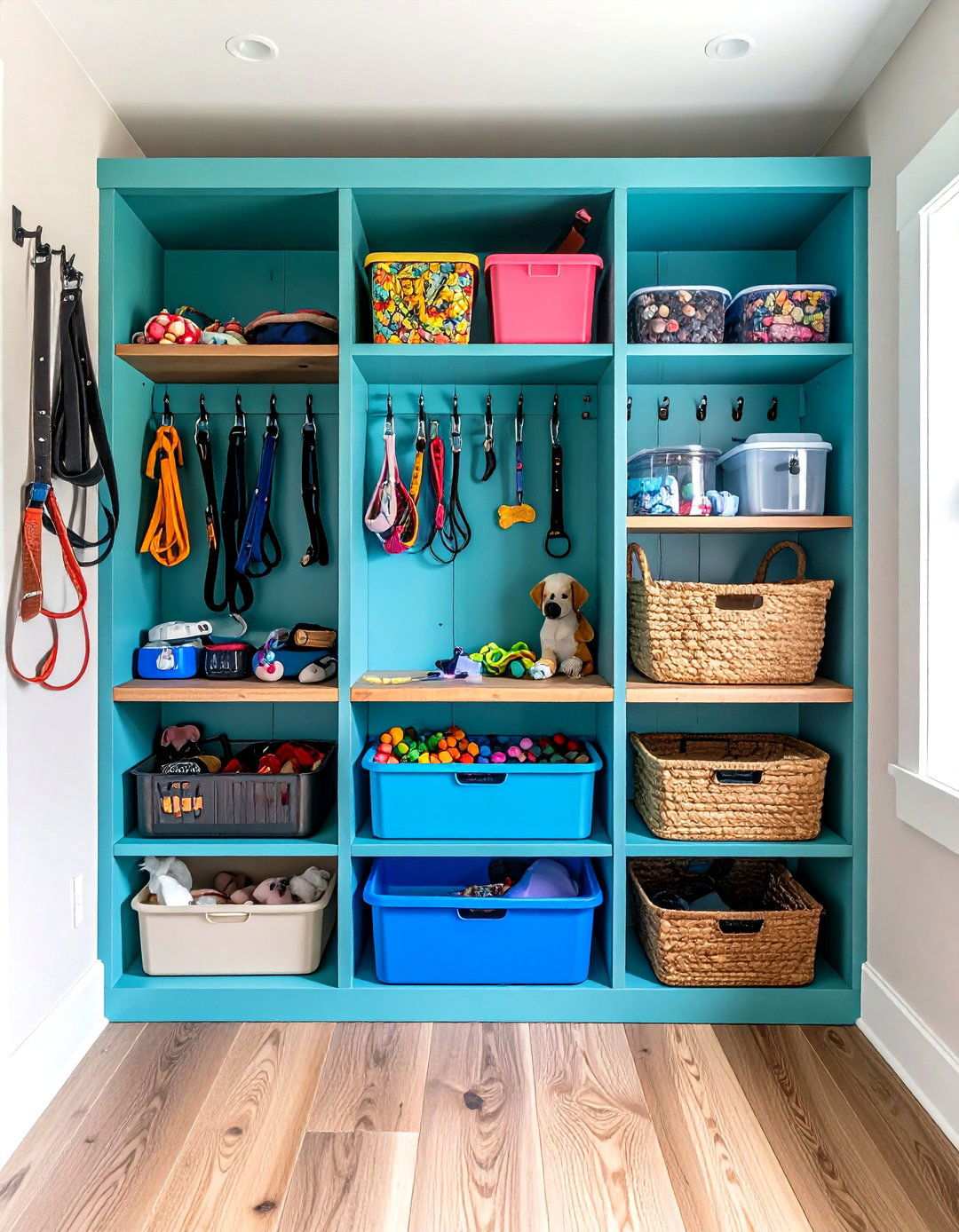 Pet Supply Storage - 24 Mudroom Storage Ideas