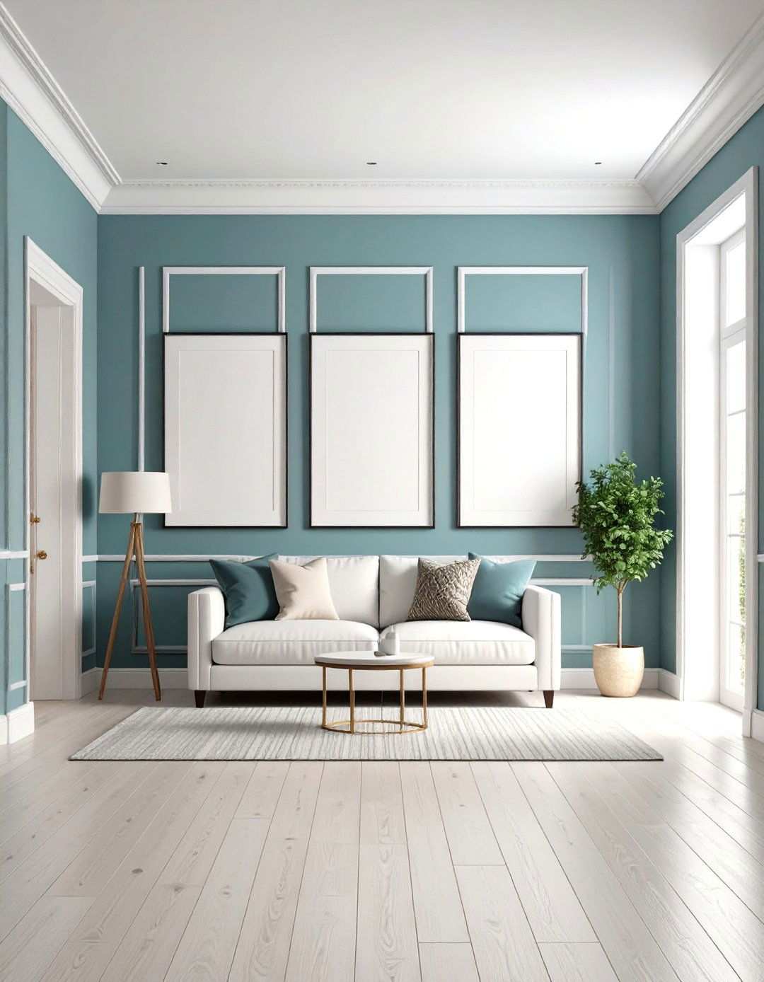 Picture Frame Panel Molding for Gallery Wall Effect - 24 Wall Molding Ideas