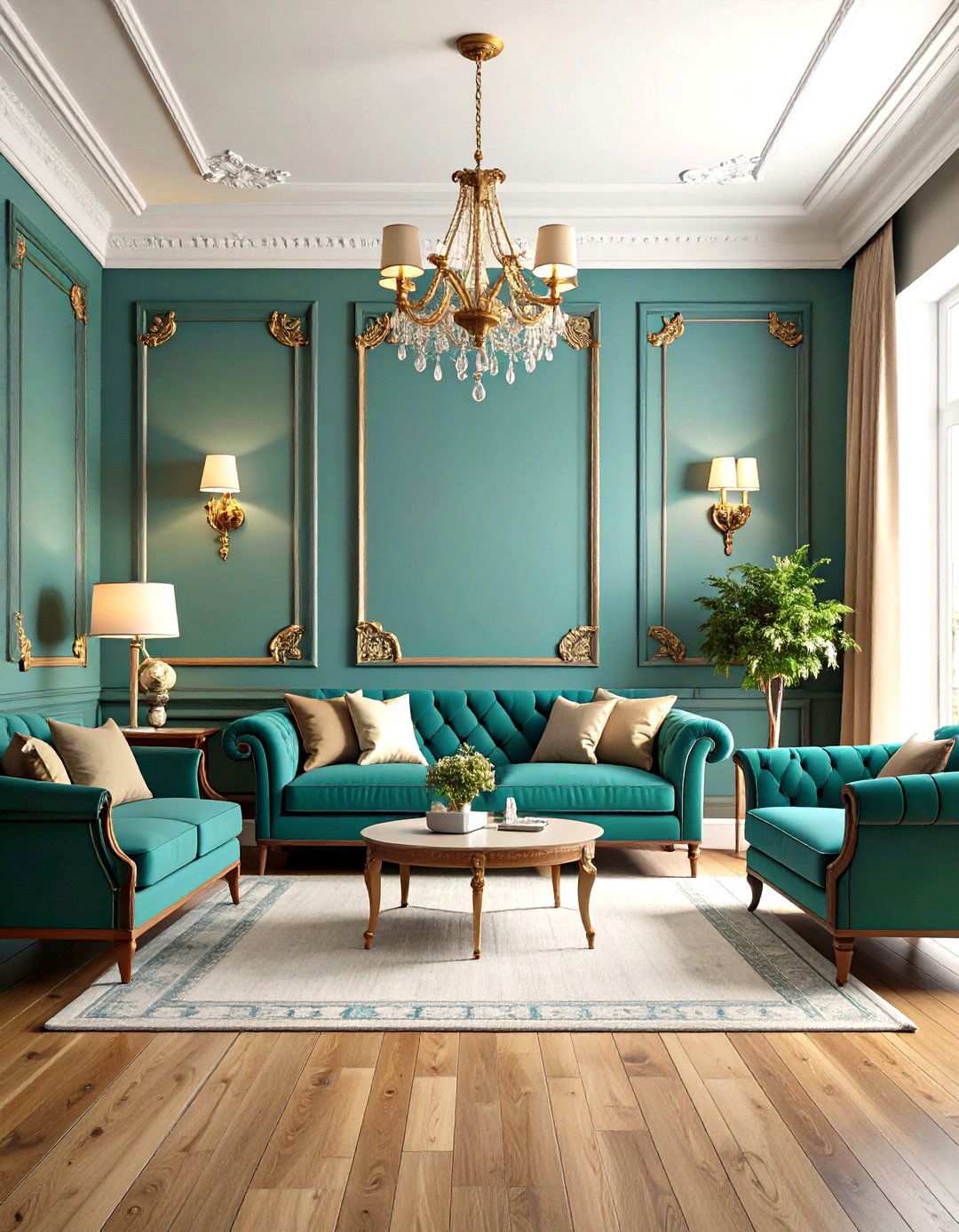 Picture Frame Wainscoting Elegance - 24 Living Room Wainscoting Ideas