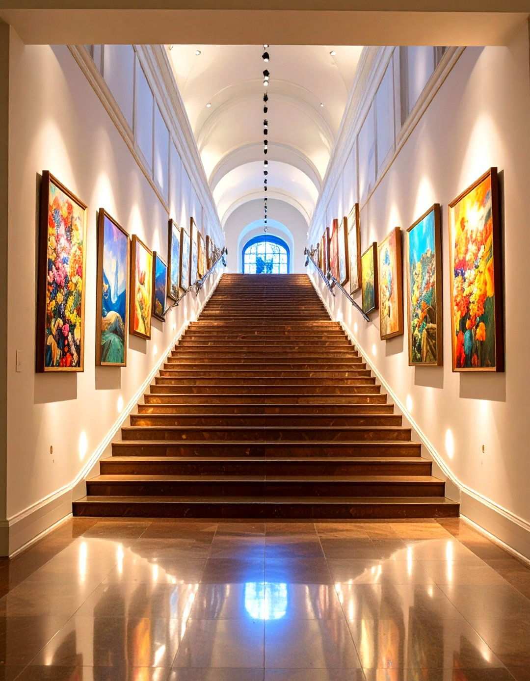 Picture Light Artwork Illumination - 24 Staircase Lighting Ideas