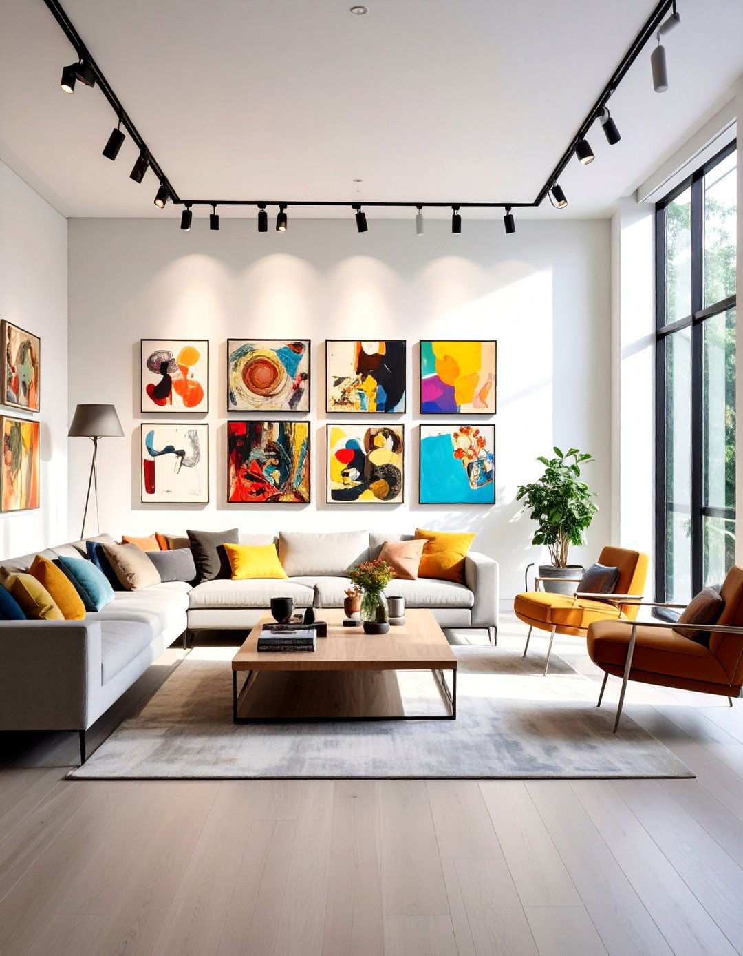 Picture Lighting Gallery Walls - 24 Living Room Lighting Ideas