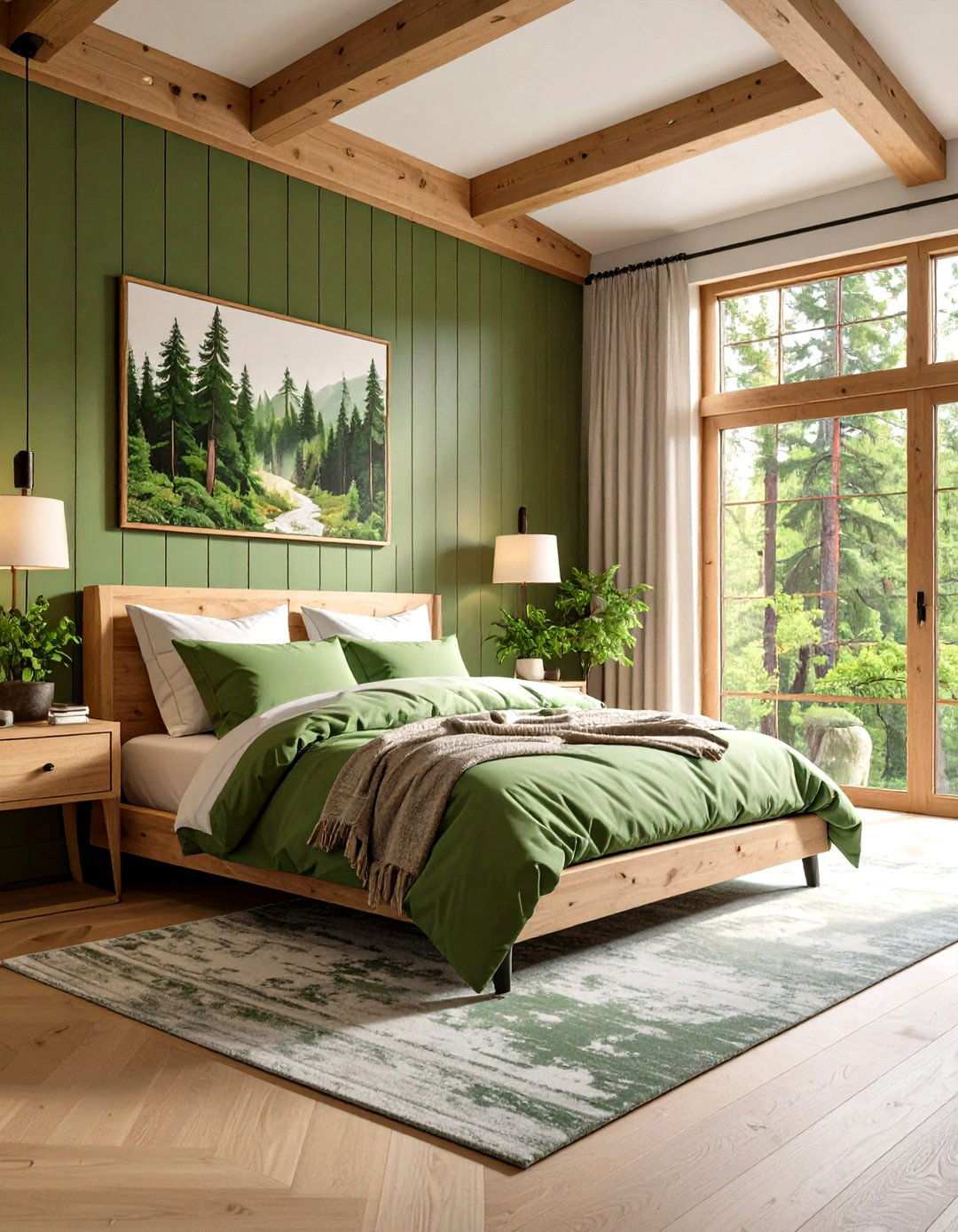 Pine Forest Bedroom - 24 Hunting Bedroom Ideas
