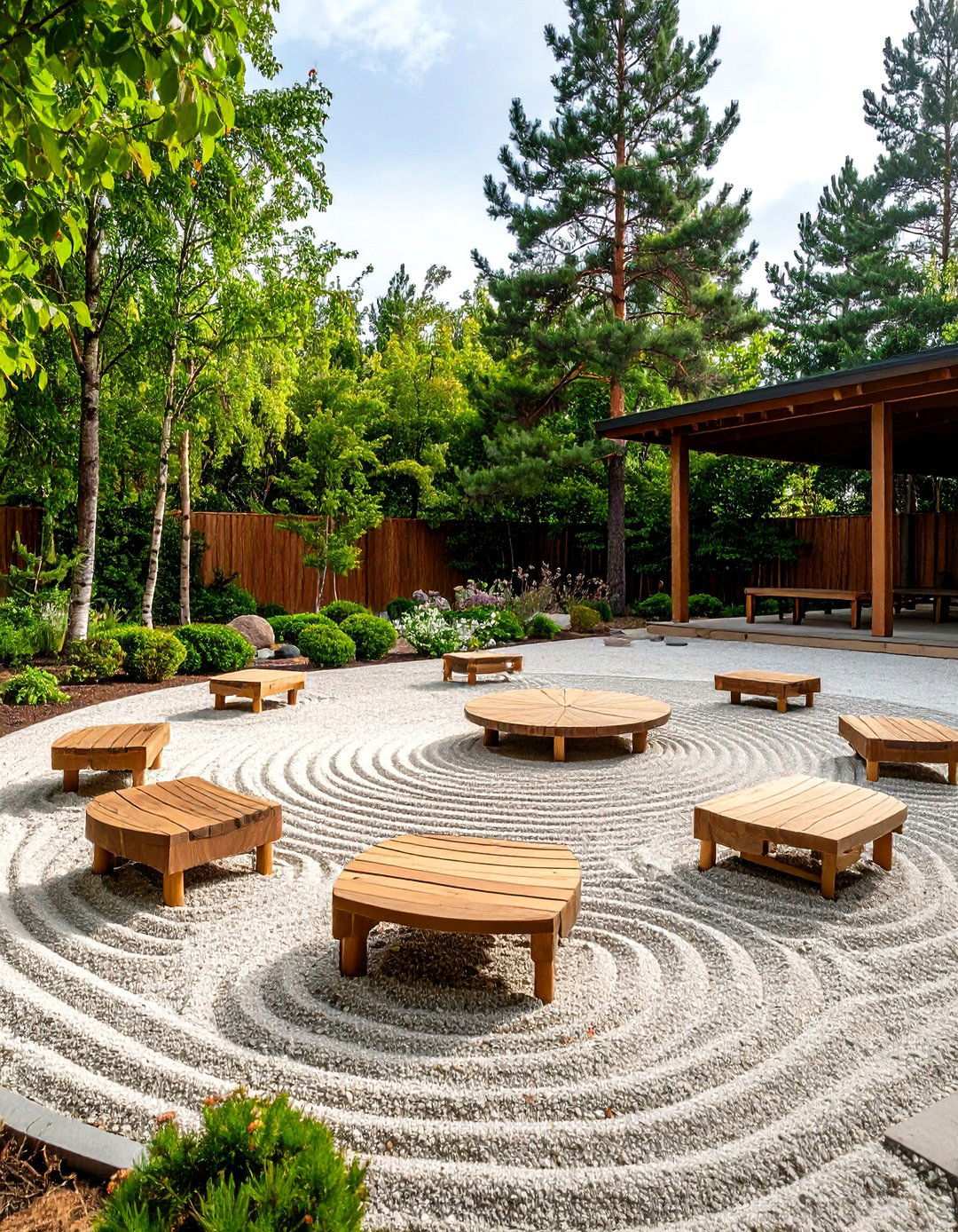 Pine Tree Meditation Circle - 24 Pine Tree Landscape Ideas