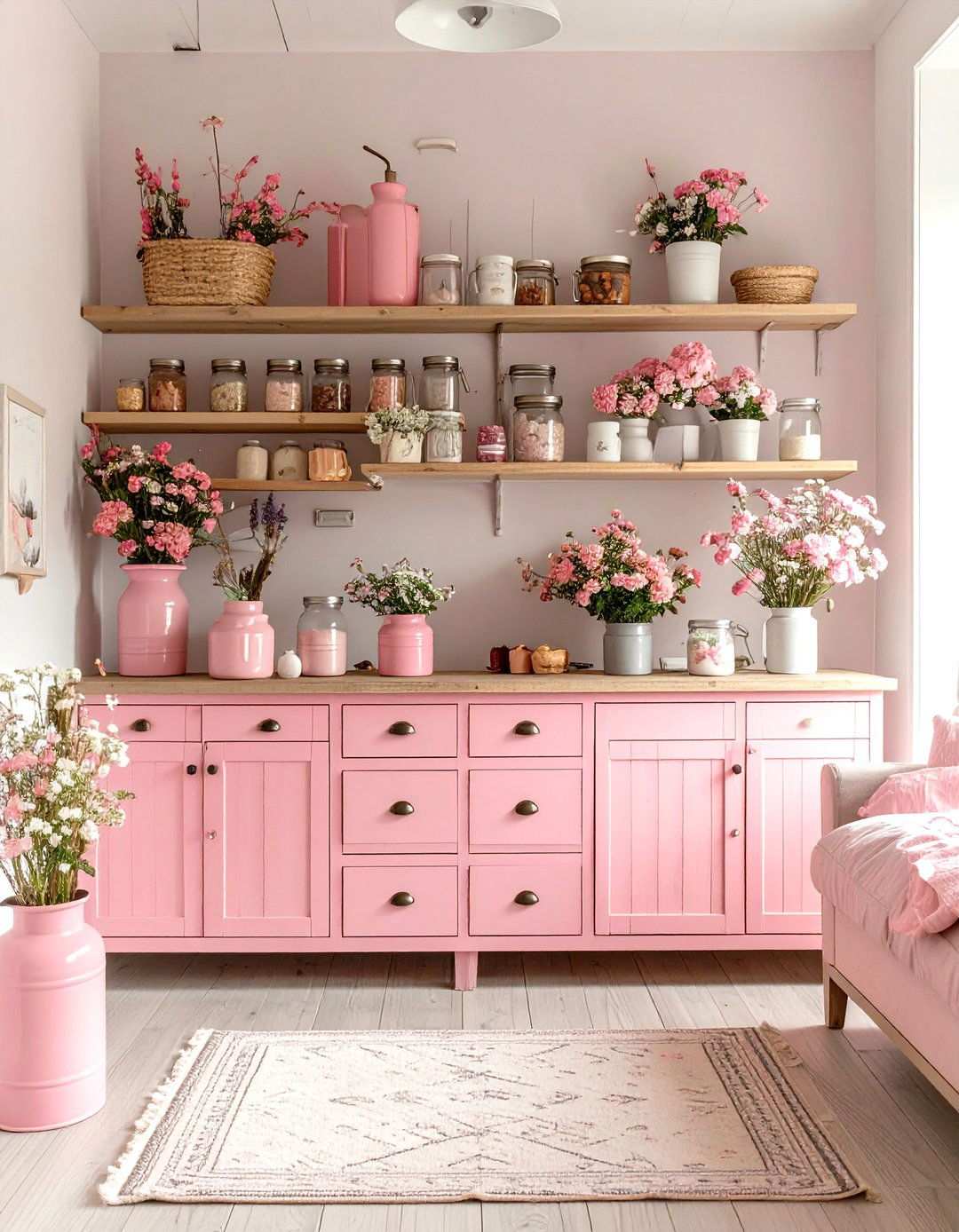 Pink Farmhouse Dorm Style - 24 Pink Dorm Room Ideas