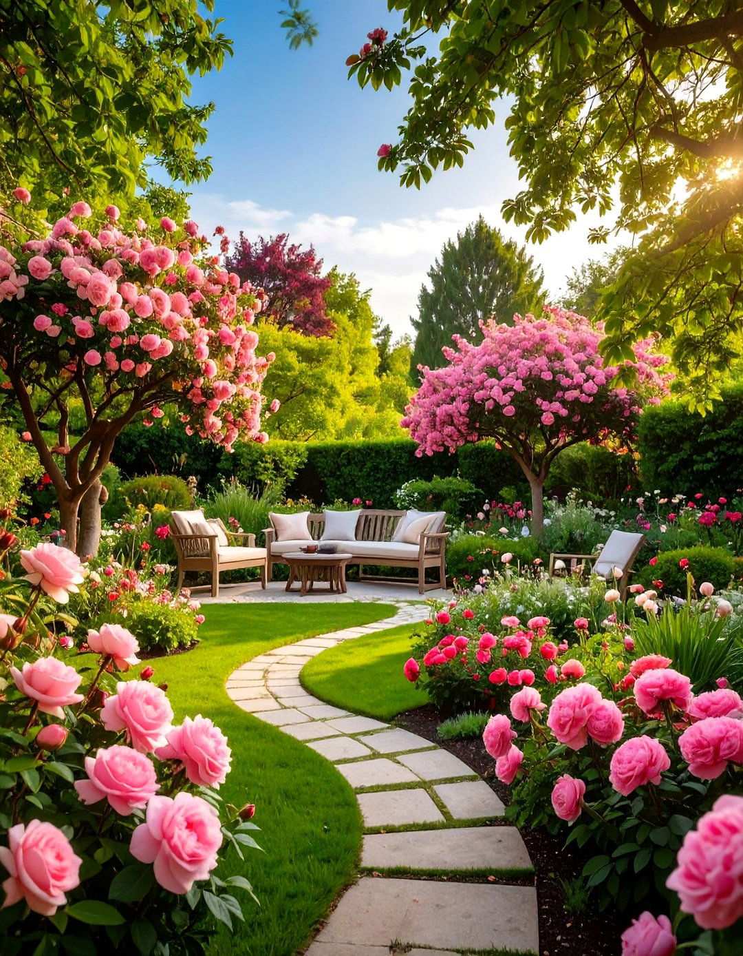 Pink Fragrant Garden Paradise - 24 Pink Garden Ideas