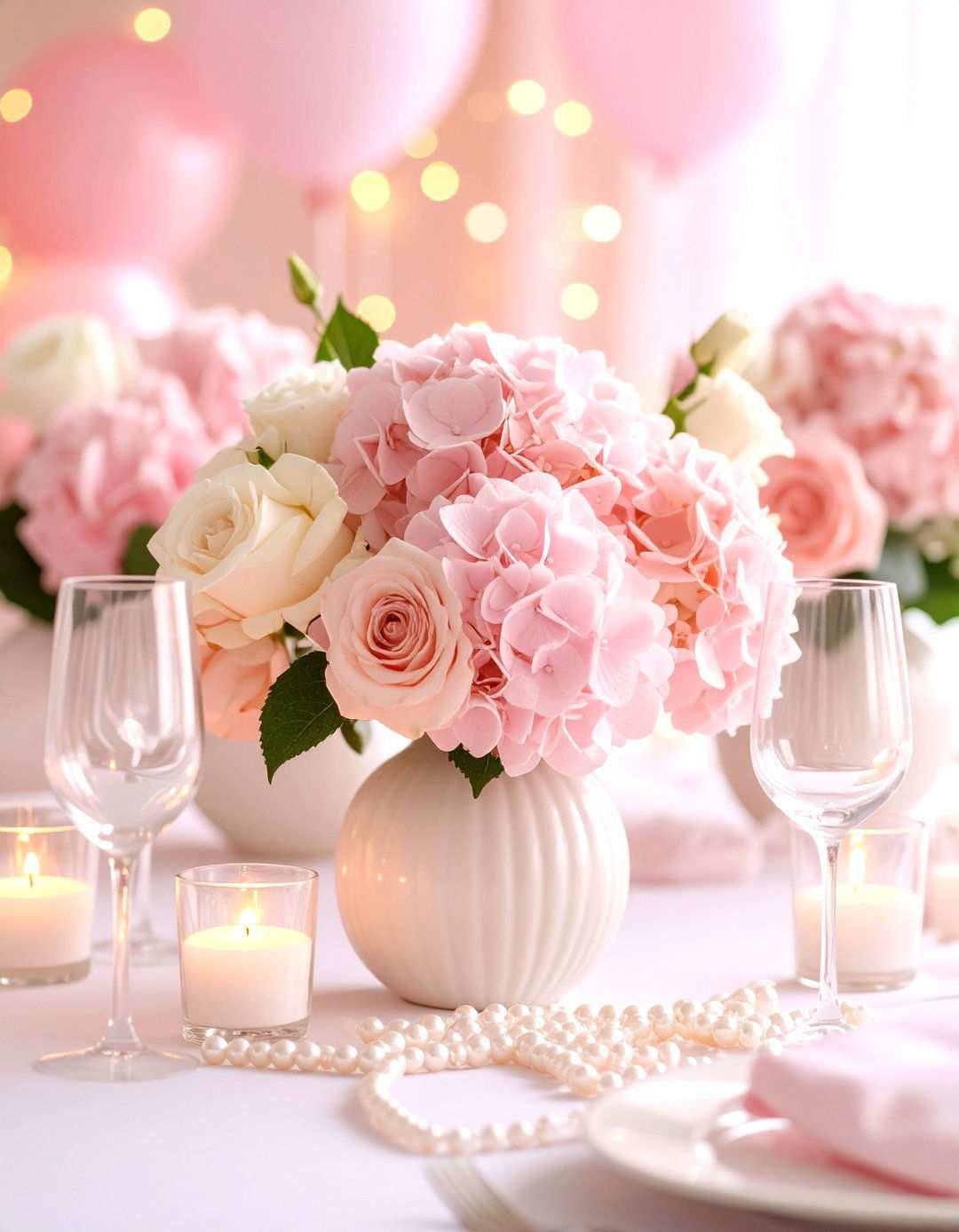 Pink Hydrangea Baby Shower Arrangements - 24 Hydrangea Centerpiece Ideas