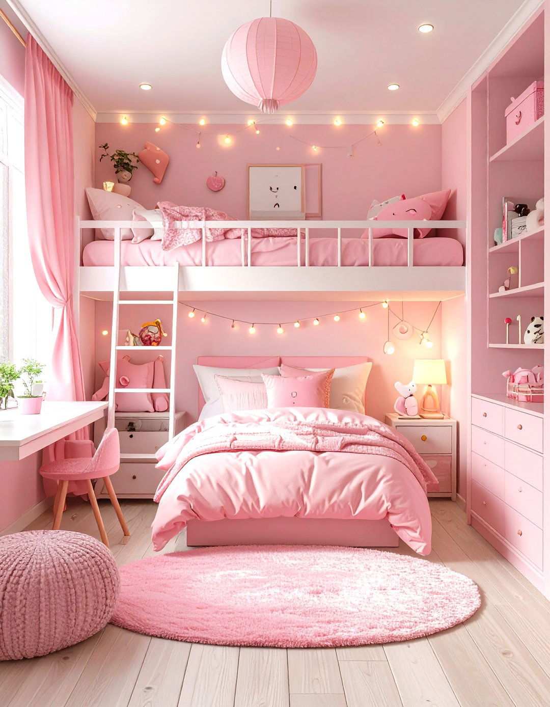 Pink Kawaii Dorm Room - 24 Pink Dorm Room Ideas