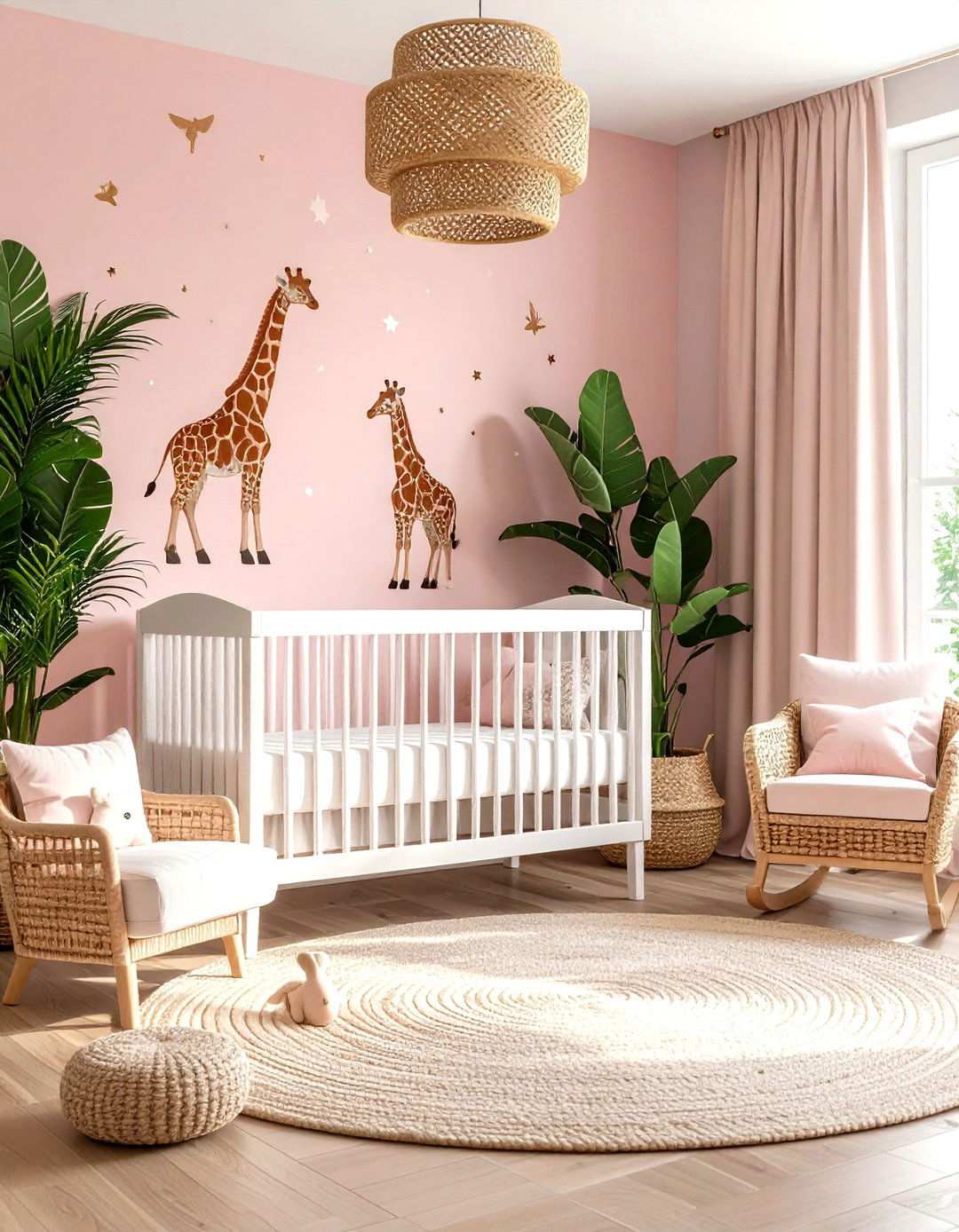 Pink Safari Adventure Nursery Theme - 24 Pink Nursery Ideas