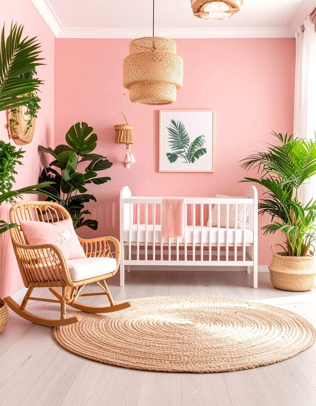 Pink Tropical Paradise Nursery Theme - 24 Pink Nursery Ideas