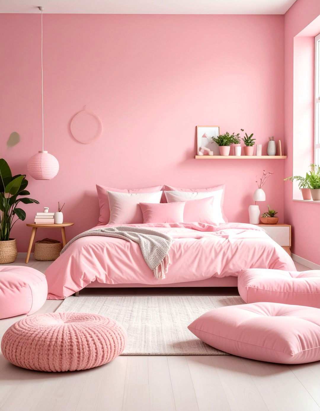 Pink Zen Meditation Dorm - 24 Pink Dorm Room Ideas