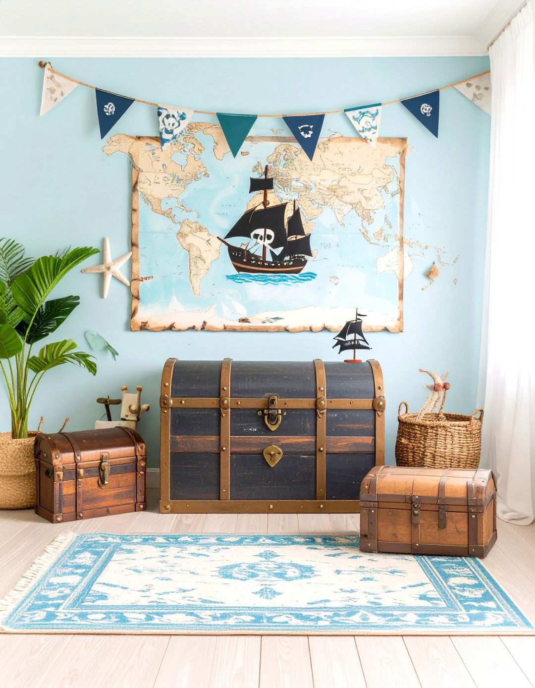Pirate Treasure Adventure Island - 24 Nautical Nursery Ideas