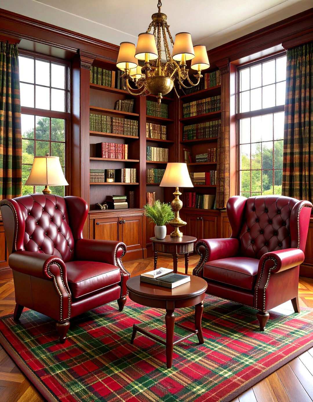 Plaid and Tartan Study - 24 Preppy Room Ideas